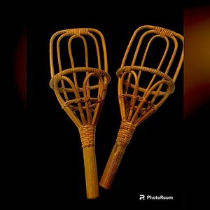 Vintage Wicker Scoops